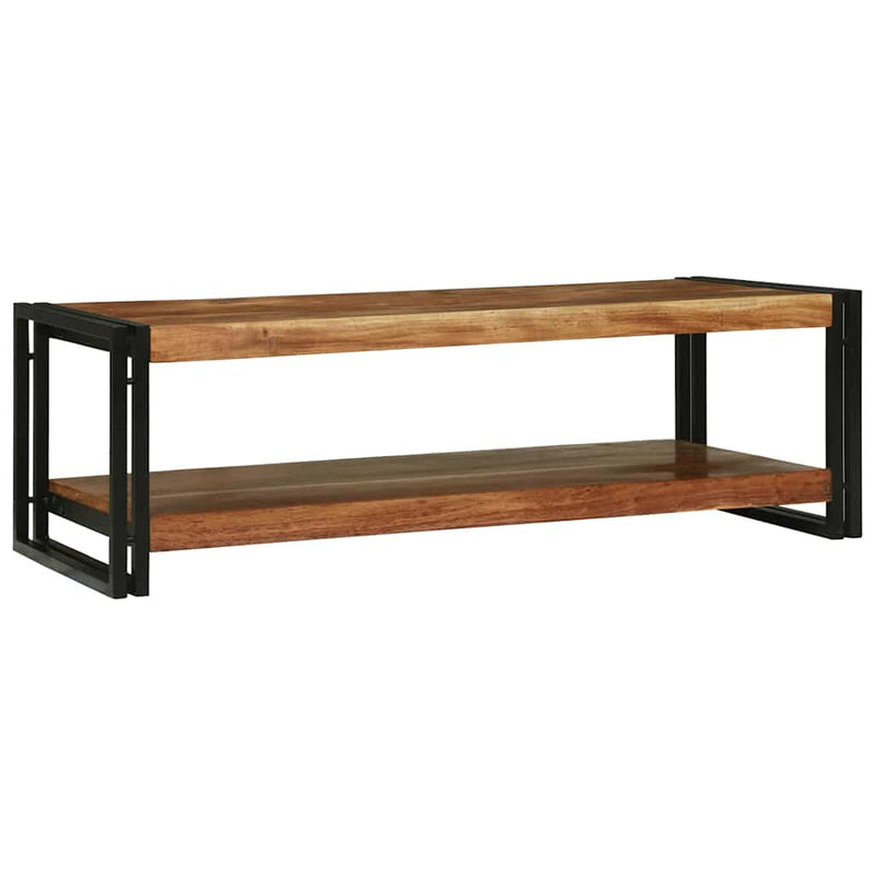 vidaXL Dohányzóasztal Barna 120 x 50 x 38 cm tömör akácfa