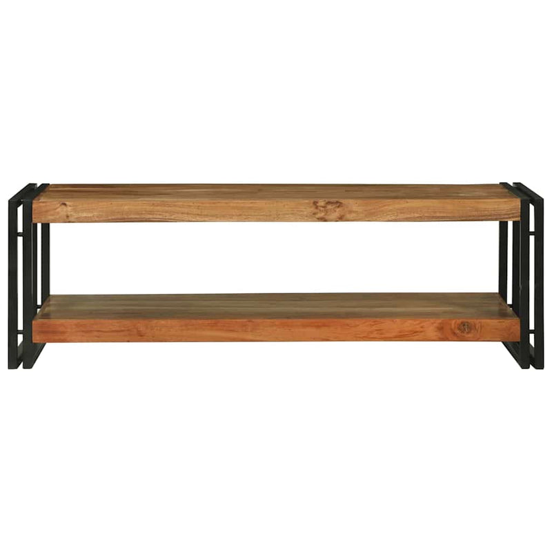 vidaXL Dohányzóasztal Barna 120 x 50 x 38 cm tömör akácfa