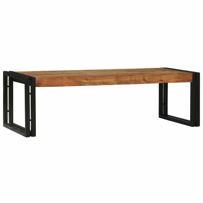 vidaXL Dohányzóasztal 2 pcs Barna 48 x 40 x 40 cm tömör akácfa