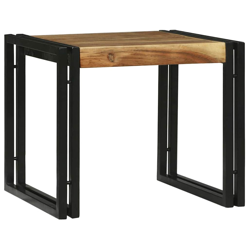 vidaXL Dohányzóasztal 2 pcs Barna 48 x 40 x 40 cm tömör akácfa