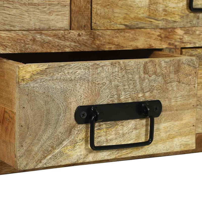 vidaXL Dohányzóasztal Barna 90 x 50 x 38 cm Tömör nyers mangófa