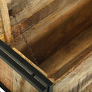 vidaXL Dohányzóasztal Barna 90 x 50 x 38 cm Tömör nyers mangófa