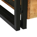 vidaXL Dohányzóasztal fiókkal Barna 90 x 50 x 38 cm tömör akácfa