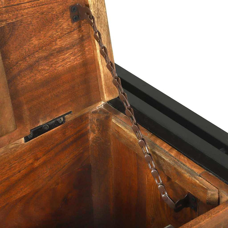 vidaXL Dohányzóasztal Barna 90 x 50 x 38 cm tömör újrahasznosított fa