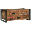 vidaXL Dohányzóasztal Barna 90 x 50 x 38 cm tömör újrahasznosított fa