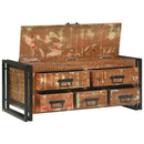 vidaXL Dohányzóasztal Barna 90 x 50 x 38 cm tömör újrahasznosított fa