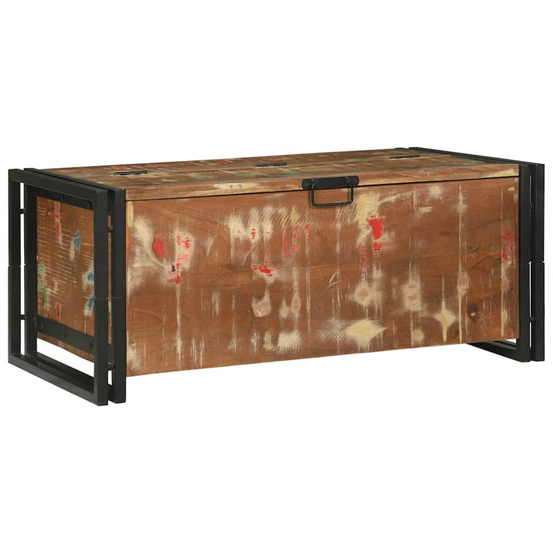 vidaXL Dohányzóasztal Barna 90 x 50 x 38 cm tömör újrahasznosított fa