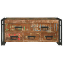 vidaXL Dohányzóasztal Barna 90 x 50 x 38 cm tömör újrahasznosított fa