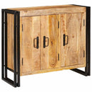 vidaXL Széf Barna 80 x 33 x 70 cm tömör mangófa