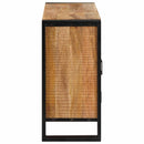 vidaXL Széf Barna 80 x 33 x 70 cm tömör mangófa