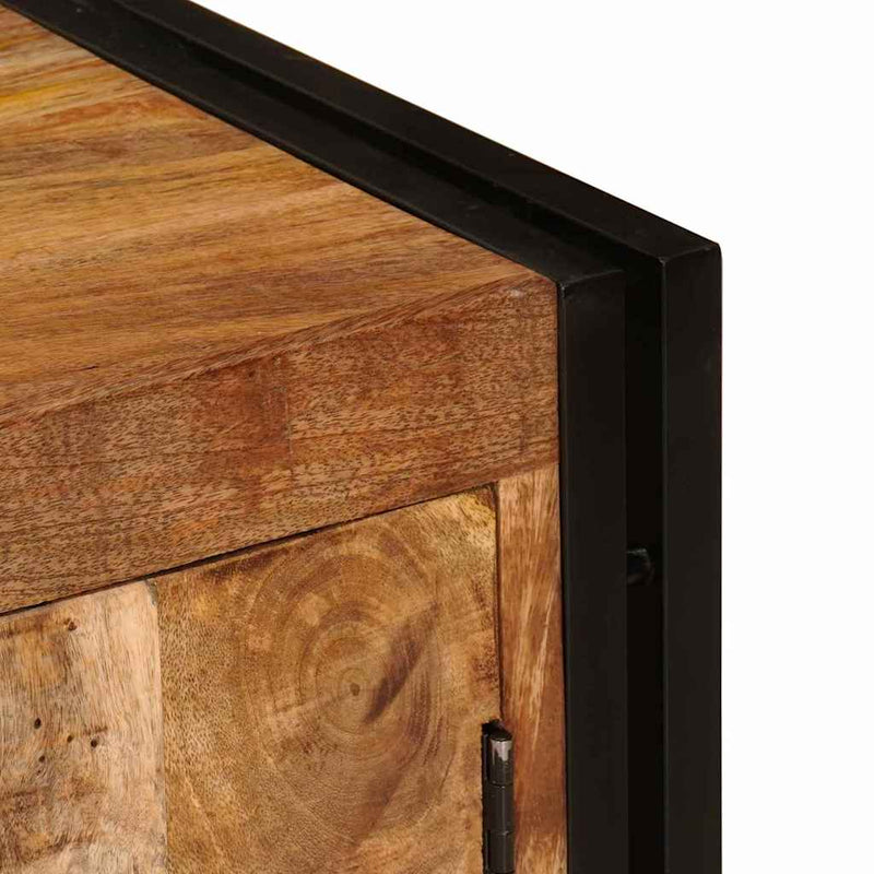 vidaXL TV szekrény Barna 120 x 30 x 50 cm Tömör nyers mangófa