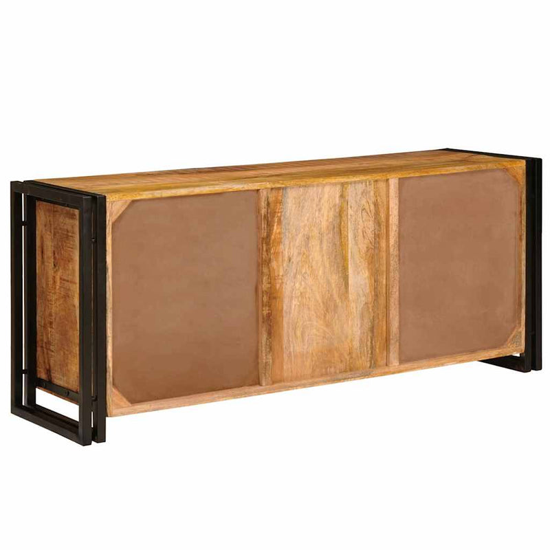 vidaXL TV szekrény Barna 120 x 30 x 50 cm Tömör nyers mangófa