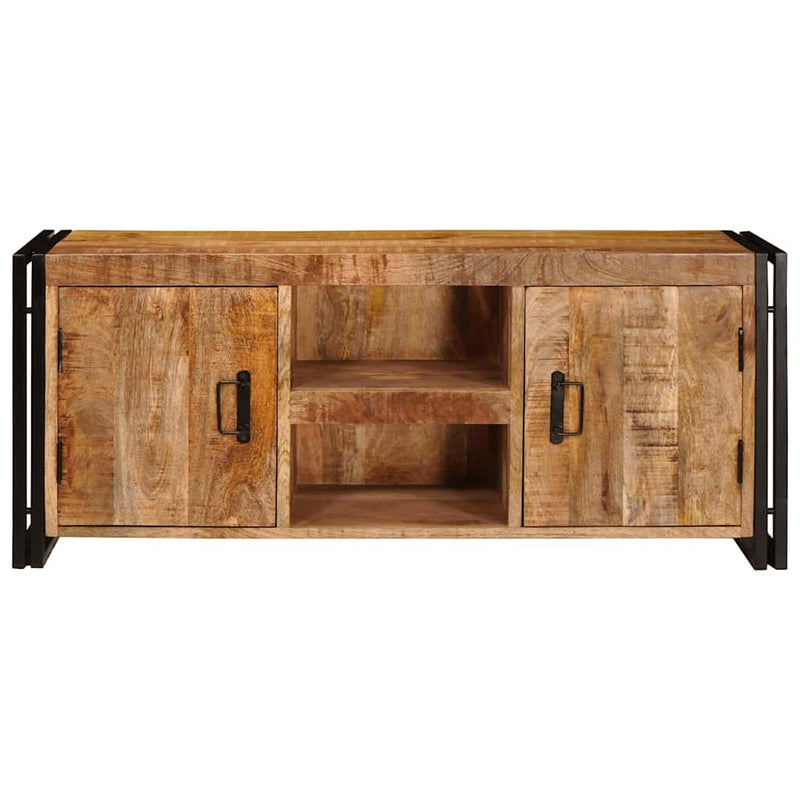 vidaXL TV szekrény Barna 120 x 30 x 50 cm Tömör nyers mangófa