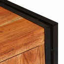 vidaXL TV szekrény polcokkal Barna 120 x 33 x 50 cm tömör akácfa