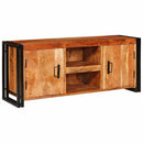 vidaXL TV szekrény polcokkal Barna 120 x 33 x 50 cm tömör akácfa