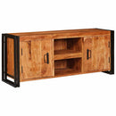 vidaXL TV szekrény polcokkal Barna 120 x 33 x 50 cm tömör akácfa