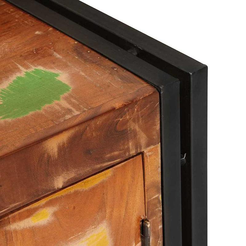 vidaXL TV szekrény Sokszínű 120 x 30 x 50 cm tömör újrahasznosított fa