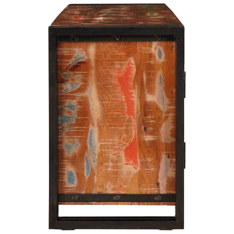 vidaXL TV szekrény Sokszínű 120 x 30 x 50 cm tömör újrahasznosított fa