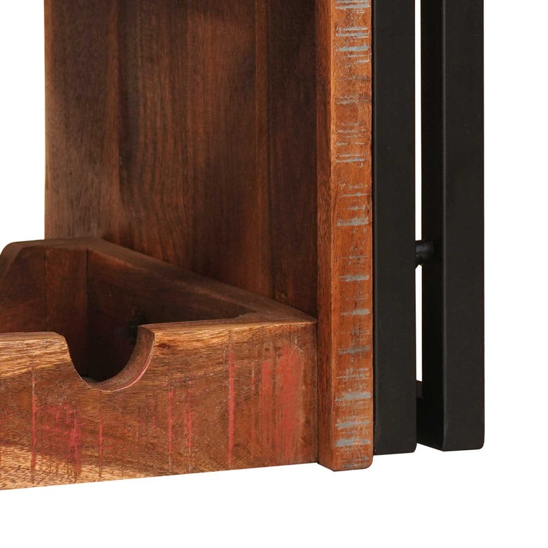 vidaXL Borágas Barna 100 x 45 x 33 cm Szilárd újrahasznosított fa