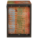 vidaXL Borágas Barna 100 x 45 x 33 cm Szilárd újrahasznosított fa