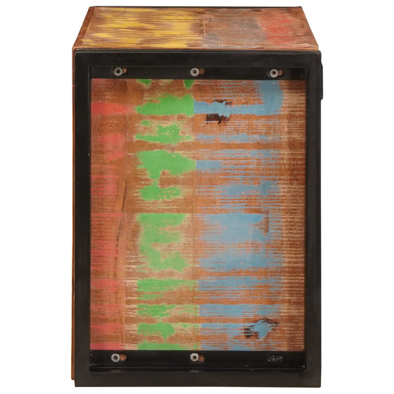 vidaXL Borágas Barna 100 x 45 x 33 cm Szilárd újrahasznosított fa