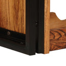 vidaXL Borágas Barna 100 x 45 x 33 cm Tömör Akácfa