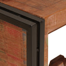 vidaXL Borágas Barna 100 x 45 x 33 cm Szilárd újrahasznosított fa