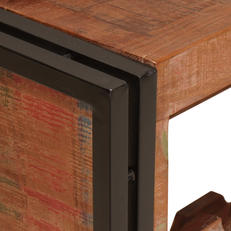 vidaXL Borágas Barna 100 x 45 x 33 cm Szilárd újrahasznosított fa