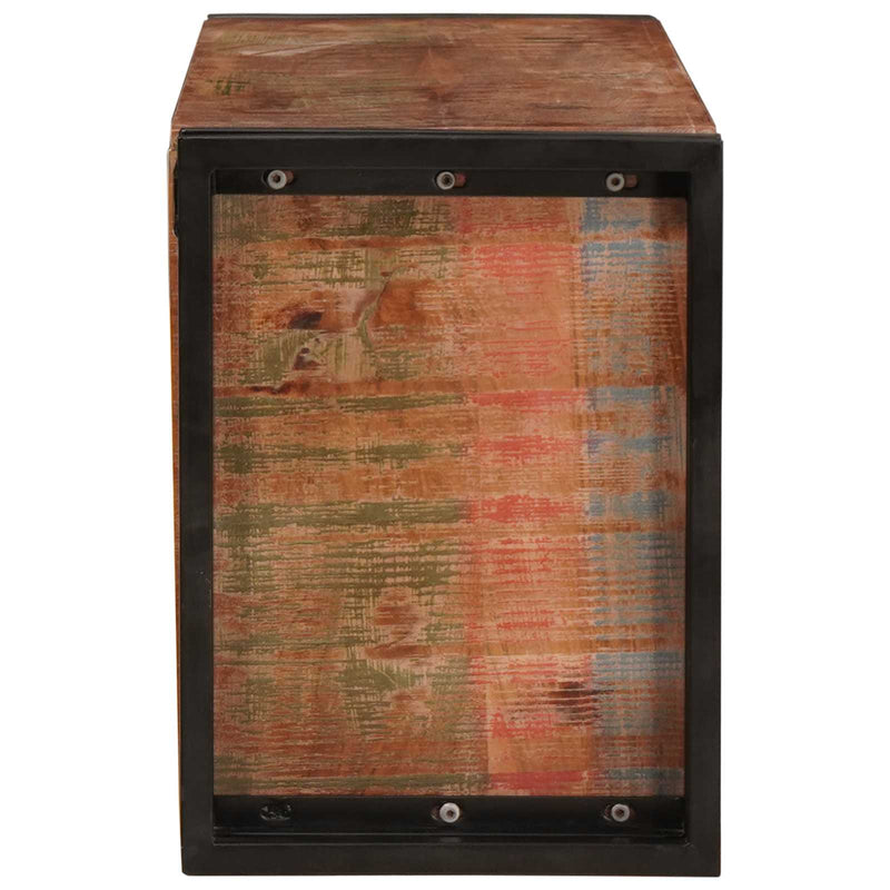 vidaXL Borágas Barna 100 x 45 x 33 cm Szilárd újrahasznosított fa