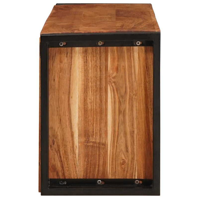 vidaXL Borágas Barna 100 x 45 x 33 cm Tömör Akácfa