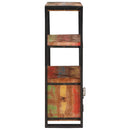 vidaXL Könyvespolc Ajtókkal Barna Tömör újrahasznosított fa és fém