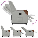 vidaXL álló fekvőszék felhőszürke szövet