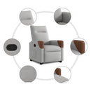 vidaXL álló fekvőszék felhőszürke szövet