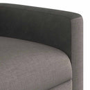 vidaXL tópszínű szövet elektromos dönthető masszázsfotel