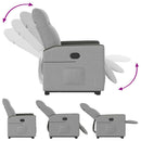 vidaXL álló fekvőszék felhőszürke szövet