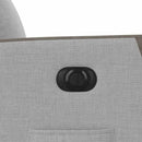 vidaXL felhőszürke szövet elektromos dönthető fotel