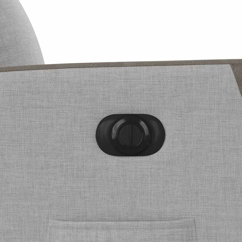 vidaXL felhőszürke szövet elektromos dönthető fotel