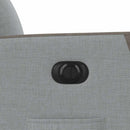 vidaXL világosszürke szövet elektromos dönthető fotel