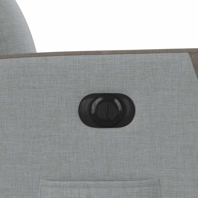 vidaXL világosszürke szövet elektromos dönthető fotel