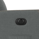 vidaXL sötétszürke szövet elektromos dönthető fotel