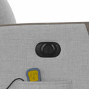 vidaXL sötétszürke szövet dönthető elektromos masszázsfotel