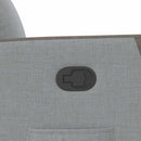 vidaXL világosszürke szövet felállást segítő dönthető fotel