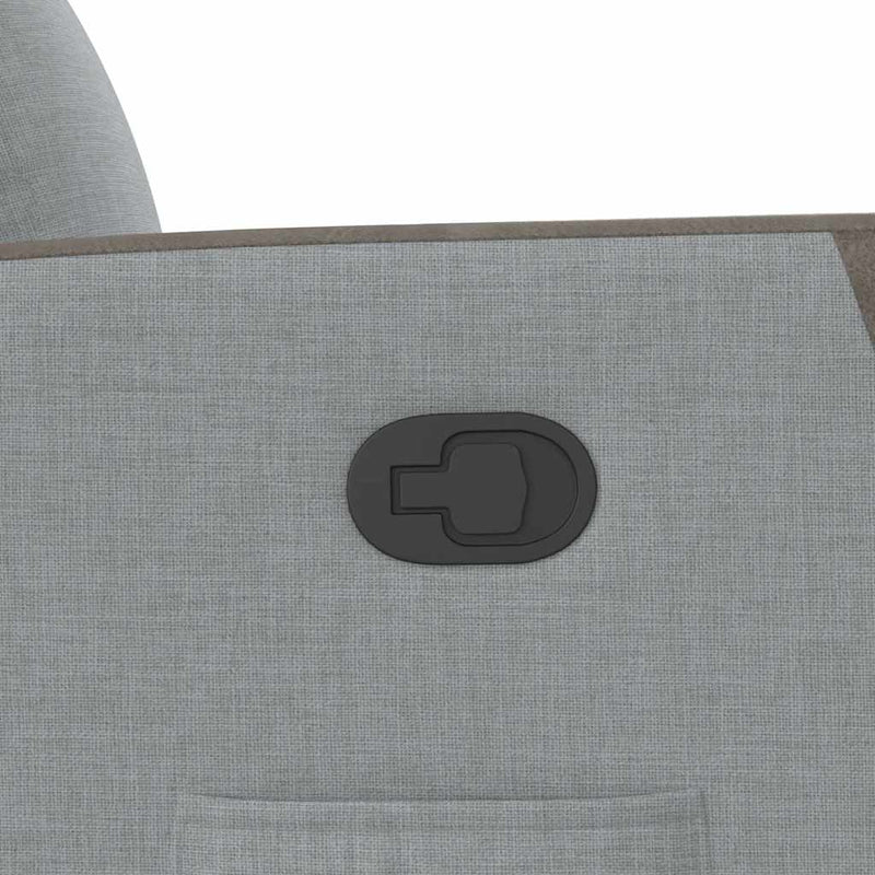 vidaXL világosszürke szövet felállást segítő dönthető fotel