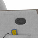 vidaXL Álló masszázsfotel felhőszürke szövet