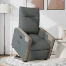 vidaXL elektromos felállást segítő sötétszürke szövet dönthető fotel