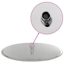 vidaXL kerek rozsdamentes acél esőztető zuhanyrózsa 50 cm