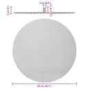 vidaXL kerek rozsdamentes acél esőztető zuhanyrózsa 50 cm