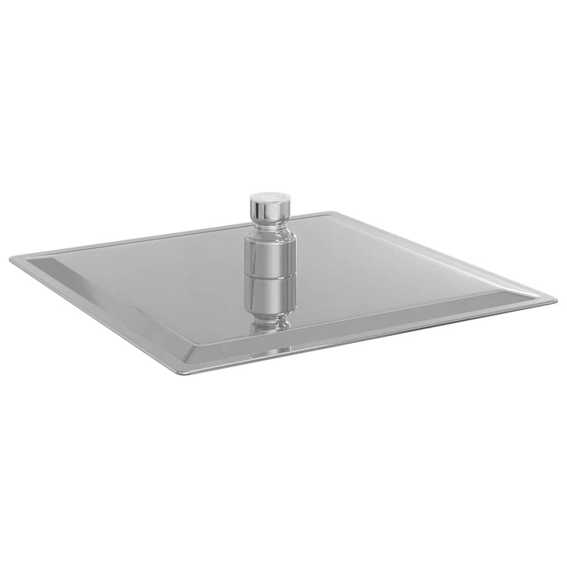vidaXL négyszögletes rozsdamentes acél esőztető zuhanyrózsa 20x20 cm