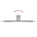 vidaXL négyszögletes rozsdamentes acél esőztető zuhanyrózsa 20x20 cm