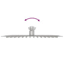 vidaXL négyszögletes rozsdamentes acél esőztető zuhanyrózsa 25x25 cm